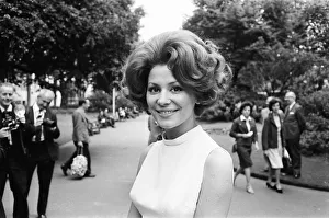 Irina Demick, french actress, in the UK to start work on new film