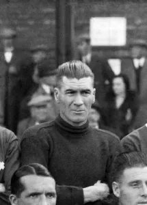 00250 Prints: Irish League: Elisha Scott Belfast Celtic goal keeper. October 1935 P007212