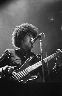 Irish rock group Thin Lizzy performing on stage on Sunday night at the Reading Festival