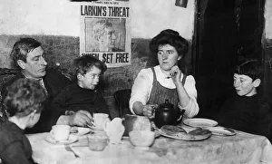 00106 Prints: Irish trade Union leader and social activist James Larkin pictured in his office