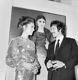 Israeli Artist Menachem Gueffen gives a party to celebrate opening of his exhibation of