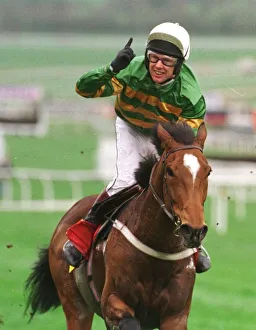 Cheltenham Prints: Istabraq with Charlie Swan wins the 1998 Champion Hurdle at Cheltenham 17th March 1998