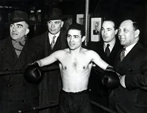 00108 Prints: Italian bantamweight boxer Carrado Conti in the UK to fight Jackie Paterson at Kelvin