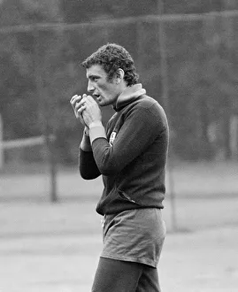 Tracksuit Prints: Italian striker Luigi Riva who plays for Sardinian club side Cagliari
