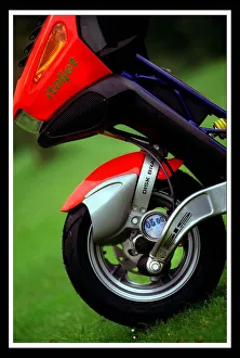Italjet scooter July 1999 for Road Record supplement red blue bike wheel