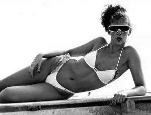 This itsy-bitsy teeny weeny little Turquoise filled bikini is from Aribel