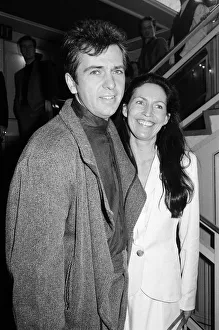 Annual Prints: The Ivor Novello Awards. Pictured, Peter Gabriel and guest. London, 15th April 1987