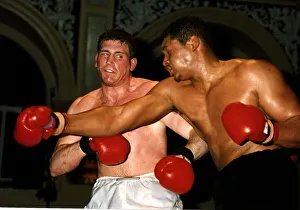J W Bugner the son opf Joe Bugner fighting at Battersea Town Hall