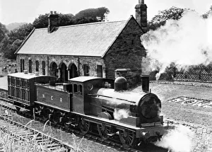 The last J21 engine in the world gets up steam at the rebuilt Rowley Station at Beamish