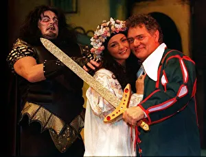 Pantomimes Prints: Jack and the Beanstalk pantomime Edinburgh December 1997 - Ross Davidson Natalie Robb
