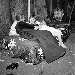 Horror Prints: Jack Brentley and Patricia Clapton on set of new film The Hellfire Club