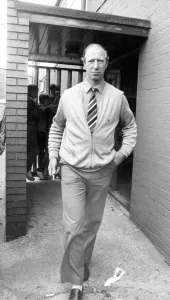 00245 Prints: Jack Charlton leaving St. James Park for the last time as manager in August 1985