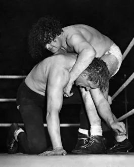 Jack Doyle v. Eddie Phillips all in wrestling match at Harringay