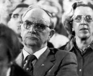 00104 Prints: Jack Jones chairman of the TGWU listens with concern at James Callaghan speech to