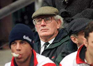 Unhappy Prints: Jack Rowell coach of England Rugby Union looks on as they lose to France at Twickenham in