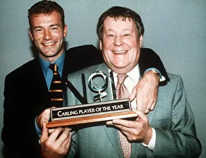 Jack Walker Chairman of Blackburn Rovers June 1995 with Alan Shearer