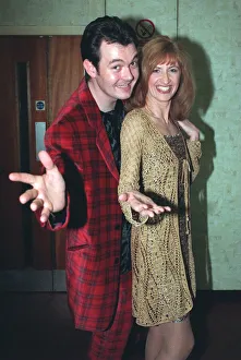 Jackie Bird TV Presenter and Grant Stott February 1998 A&copy;mirrorpix