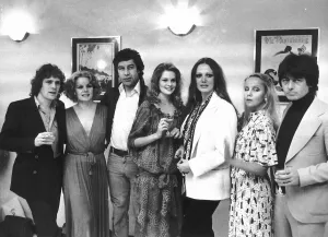 Occupation A Prints: Jackie Collins Actress and Authoress - March 1979 With fellow actors