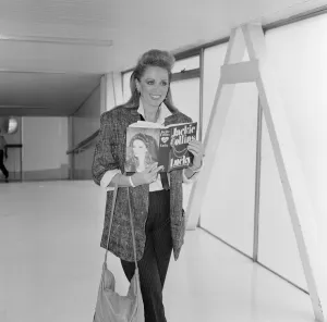 Book Prints: Jackie Collins arriving at Heathrow Airport from Los Angeles