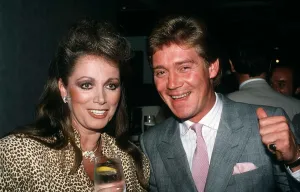 Jackie Collins Author With Actor Anthony Andrews At The Launch Of Her New Book