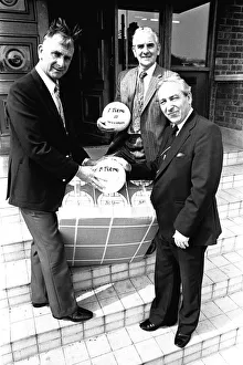 Jackie Milburn, Jim Turney, chairman of Turney-Wylde and vice chairman of Blyth Spartans