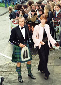 Jackie Stewart attends the premiere of Braveheart in Stirling, Scotland