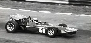 Racing Driver Prints: JACKIE STEWART WINNING THE RACE OF CHAMPIONS AT BRANDS HATCH