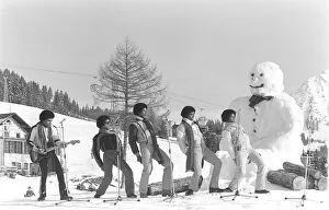 The Jackson 5 February 1979 Performing in Switzerland on the slopes