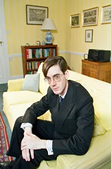 Jacob Rees-Mogg, Conservative candidate for Central Fife, Scotland. 25th January 1997