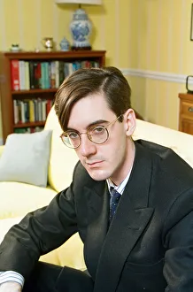 Jacob Rees-Mogg, Conservative candidate for Central Fife, Scotland. 25th January 1997