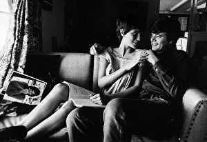 Jacqueline Bisset actress and Michael Sarrazin in 1967 at Jackie