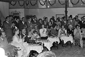 Jacqueline Kennedy, Princess Grace of Monaco and her husband Prince Rainier attend a