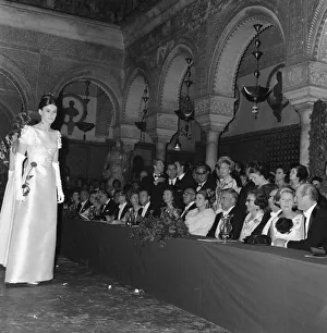 01494 Prints: Jacqueline Kennedy, Princess Grace of Monaco and Prince Rainier at Spain