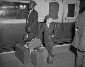 Jamaican emigrants arriving at Waterloo Station 22nd September 1954 A train load of