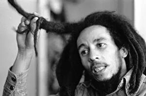 00090 Prints: Jamaican singer Bob Marley seen here in interview with the Daily Mirror following the ban