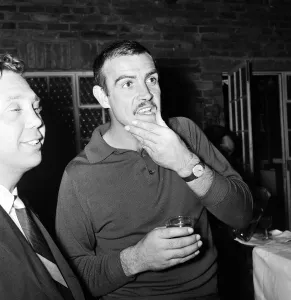 James Bond star Sean Connery holds a press conference at Les Ambassadeurs Club