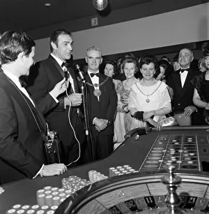 Casino Prints: James Bond star Sean Connery opens a casino on the Isle of Man. May 1966