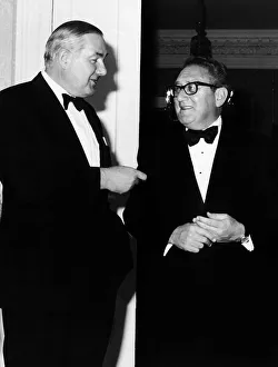 James Callaghan British Prime Minister 1976 with American diplomat Henry Kissinger