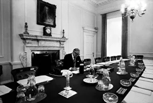 James Callaghan Labour Prime Minister in the Cabinet Room at 10 Downing Street 1979