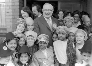 James Callaghan MP May 1979 meeting the public during his tour of Cardiff