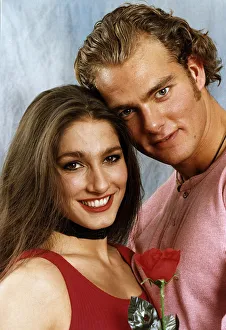 James Crossley and Diane Youdale alias Jet and Huneter of the Gladiators tv game show