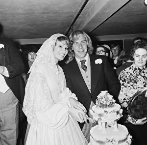 Marriage Prints: James Hunt marries his bride, 25 year old model Suzy Miller at Brompton Oratory