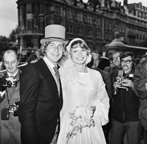 James Hunt marries his bride, 25 year old model Suzy Miller at Brompton Oratory