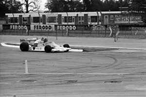 00497 Prints: James Hunt puts his new car, the Marlborough-McLaren M. 26