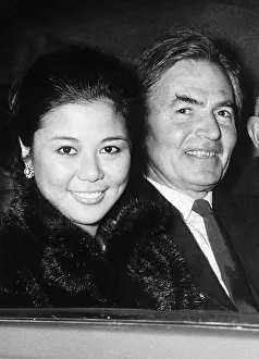 James Mason Actor with his girlfriend Hong Kong born Yasuku Yama