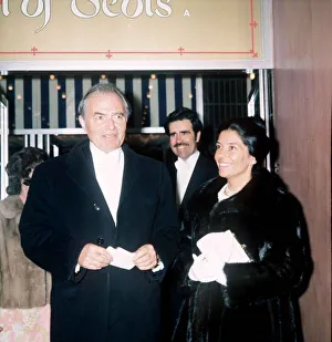 James Mason Actor with wife Coarisaa Kay at premiere of Mary Queen of Scots