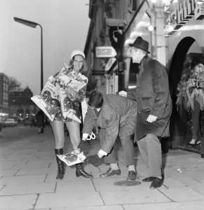 Gifts Prints: Jan Hookings, aged 21, pictured shopping in the Kings Road
