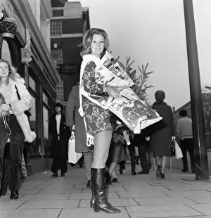 Gifts Prints: Jan Hookings, aged 21, pictured shopping in the Kings Road
