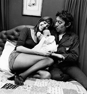 And Child Prints: Jane Birkin Actress - August AÔé¼971 With Daughter Charlotte Lucy