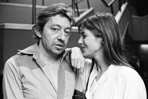 Jane Birkin & Serge Gainsbourg, pictured together after the UK showing of their film